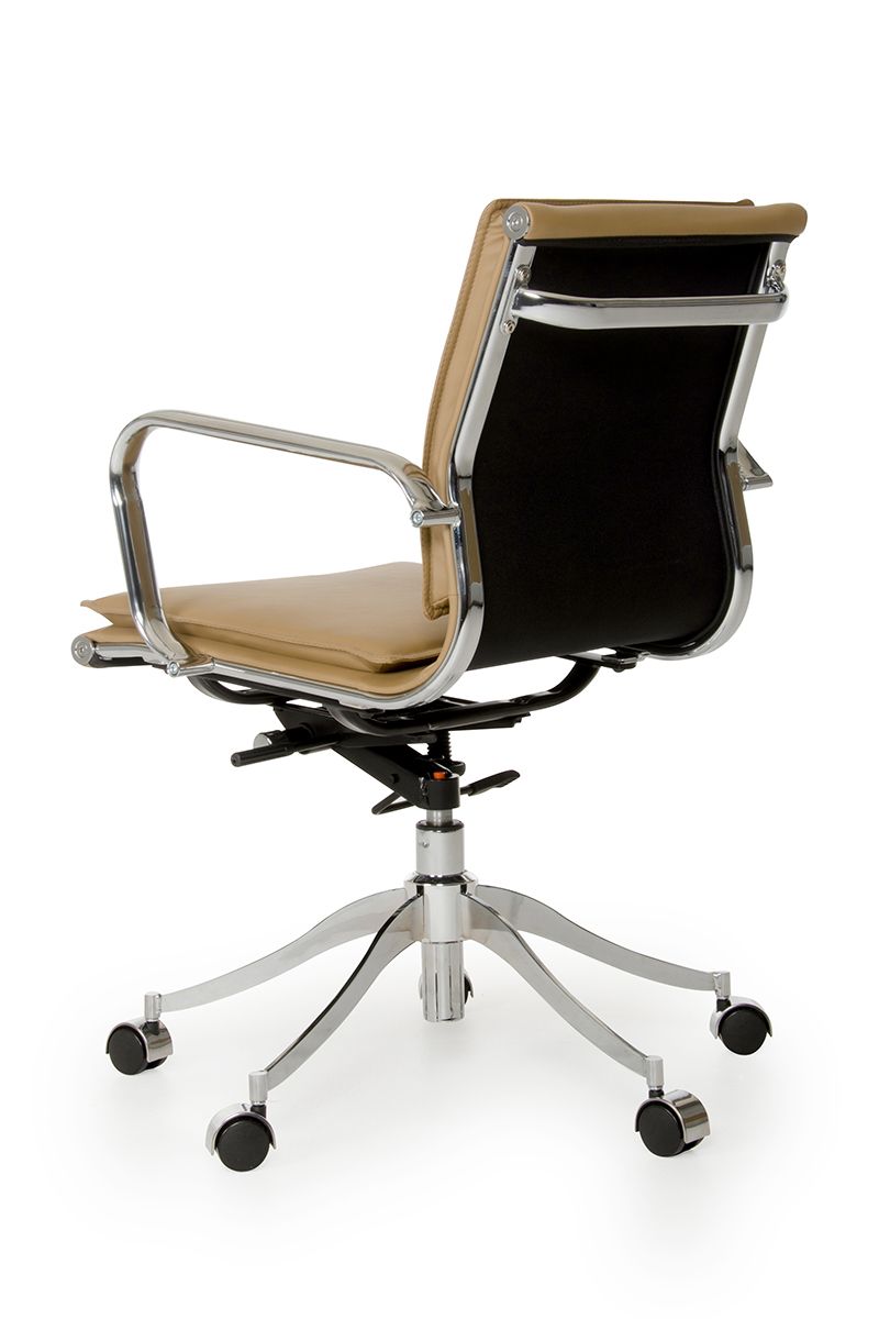 "Modrest Mindie Camel Low Back Office Chair - Modern office chair" | Vrxco.com