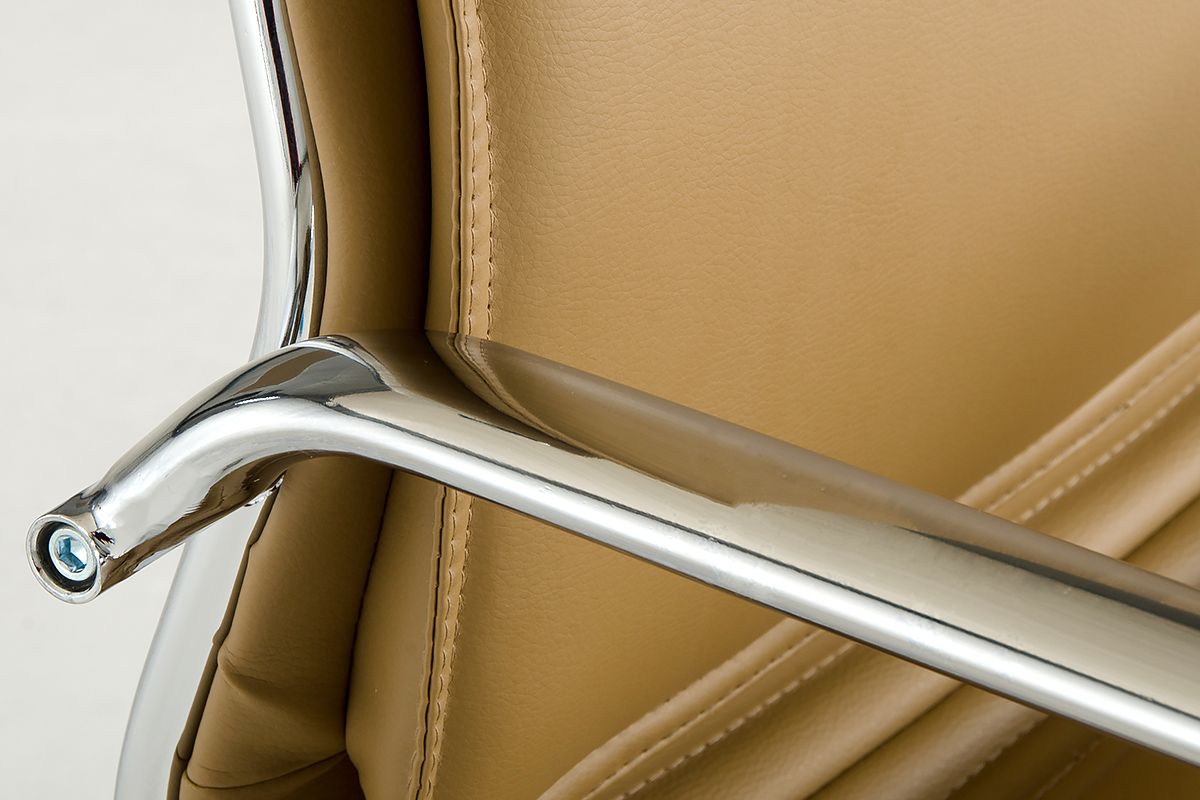 "Modrest Mindie Camel Low Back Office Chair - Modern office chair" | Vrxco.com
