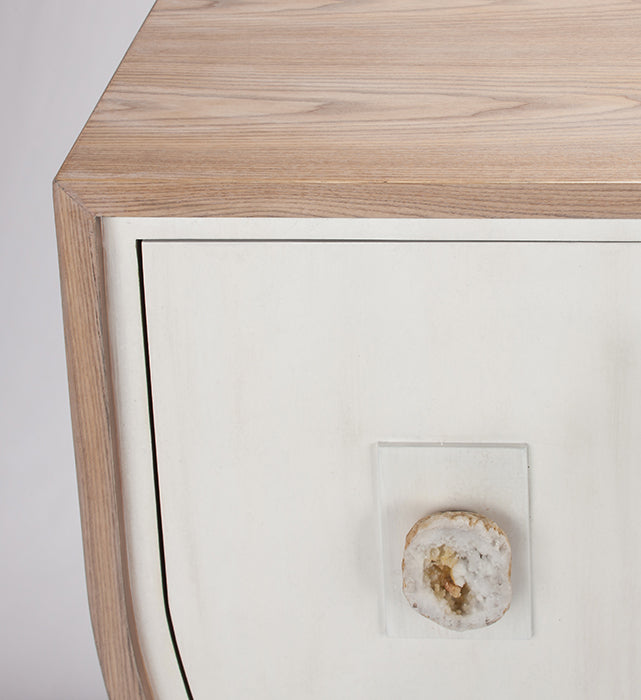 "2707-S Oak 4-Door Wood Cabinet with Eggshell Finish" | Vrxco.com