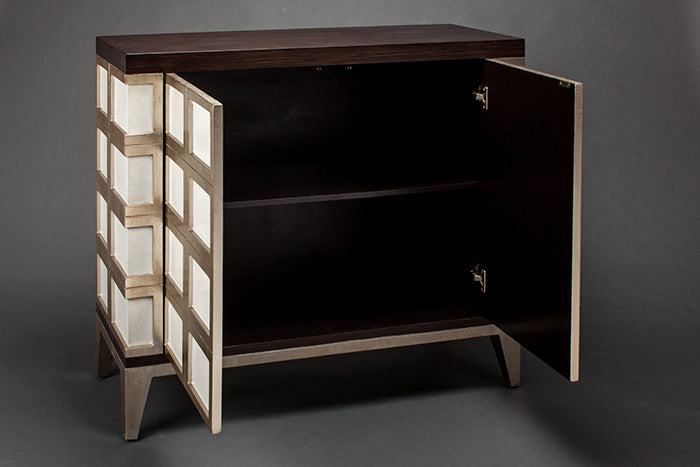 4507-S Checker Design Cabinet with two doors | Vrxco.com