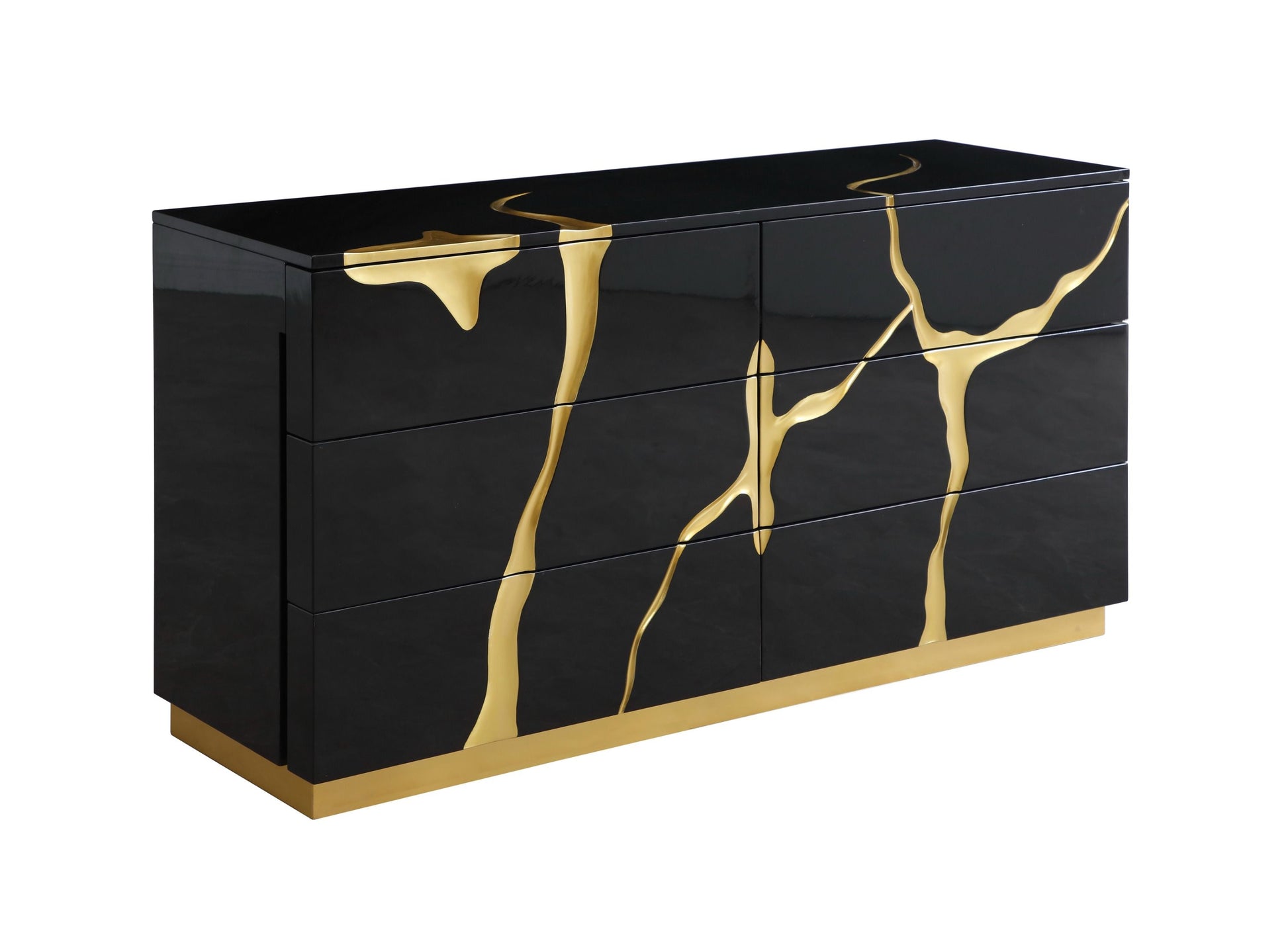 Modrest Aspen Black & Gold Bedroom Set showcasing elegant design and luxury | Vrxco.com