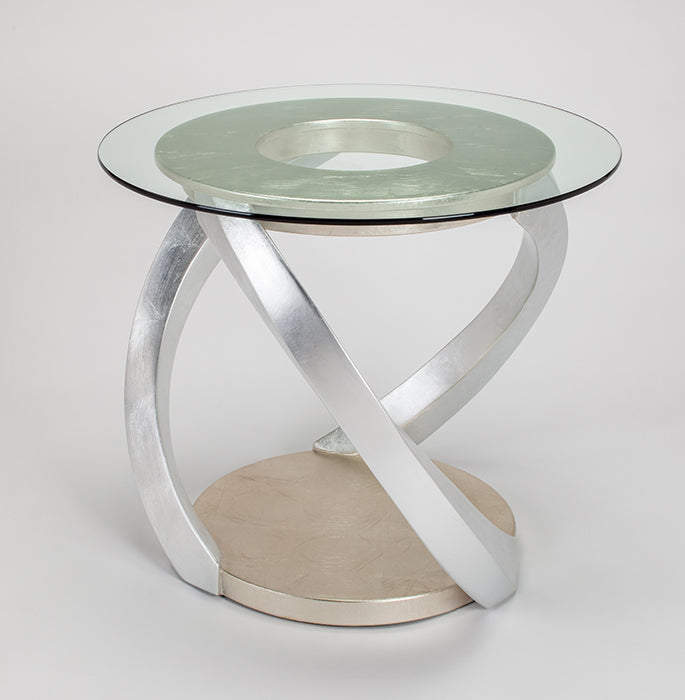 "7834-ETS End Table with tempered glass top" | Vrxco.com