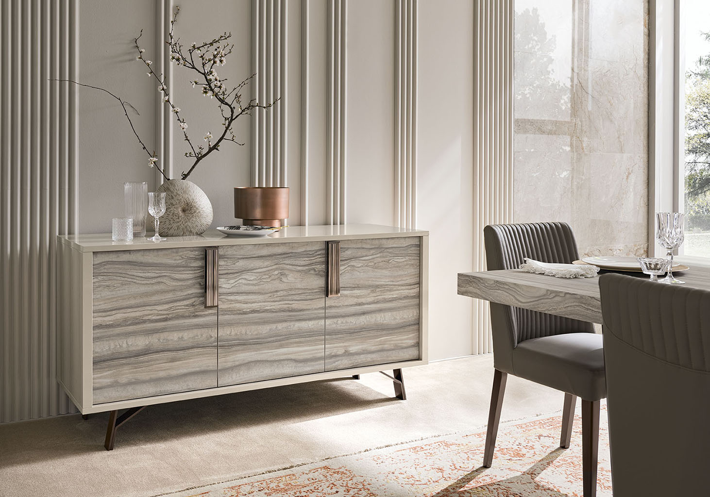 Jupiter Dining Room Set with stylish modern design | Vrxco.com