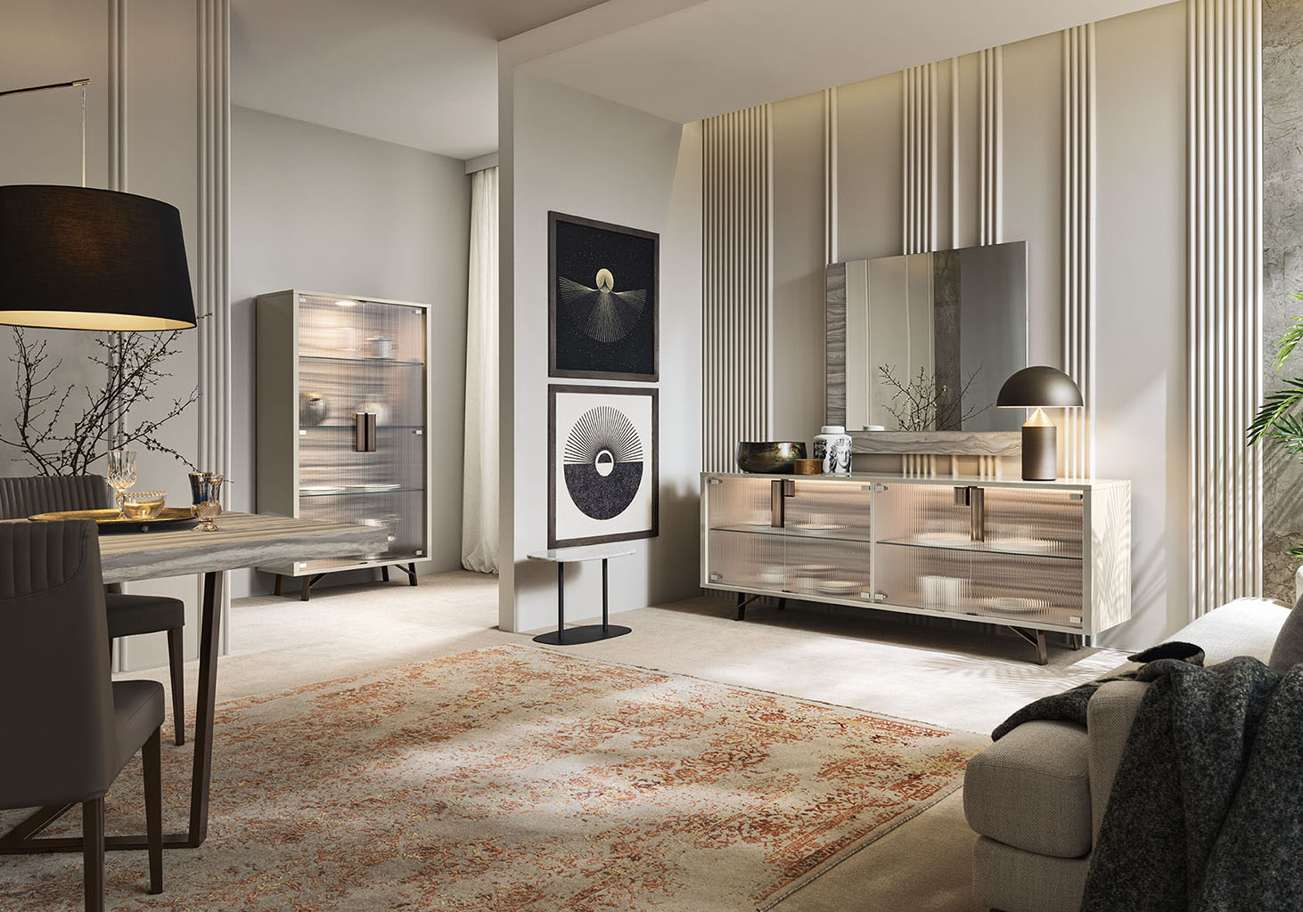 Jupiter Dining Room Set with stylish modern design | Vrxco.com