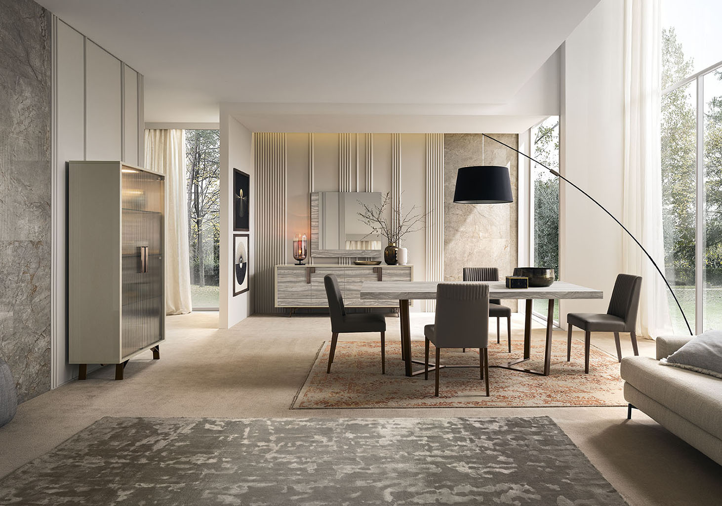 Jupiter Dining Room Set with stylish modern design | Vrxco.com