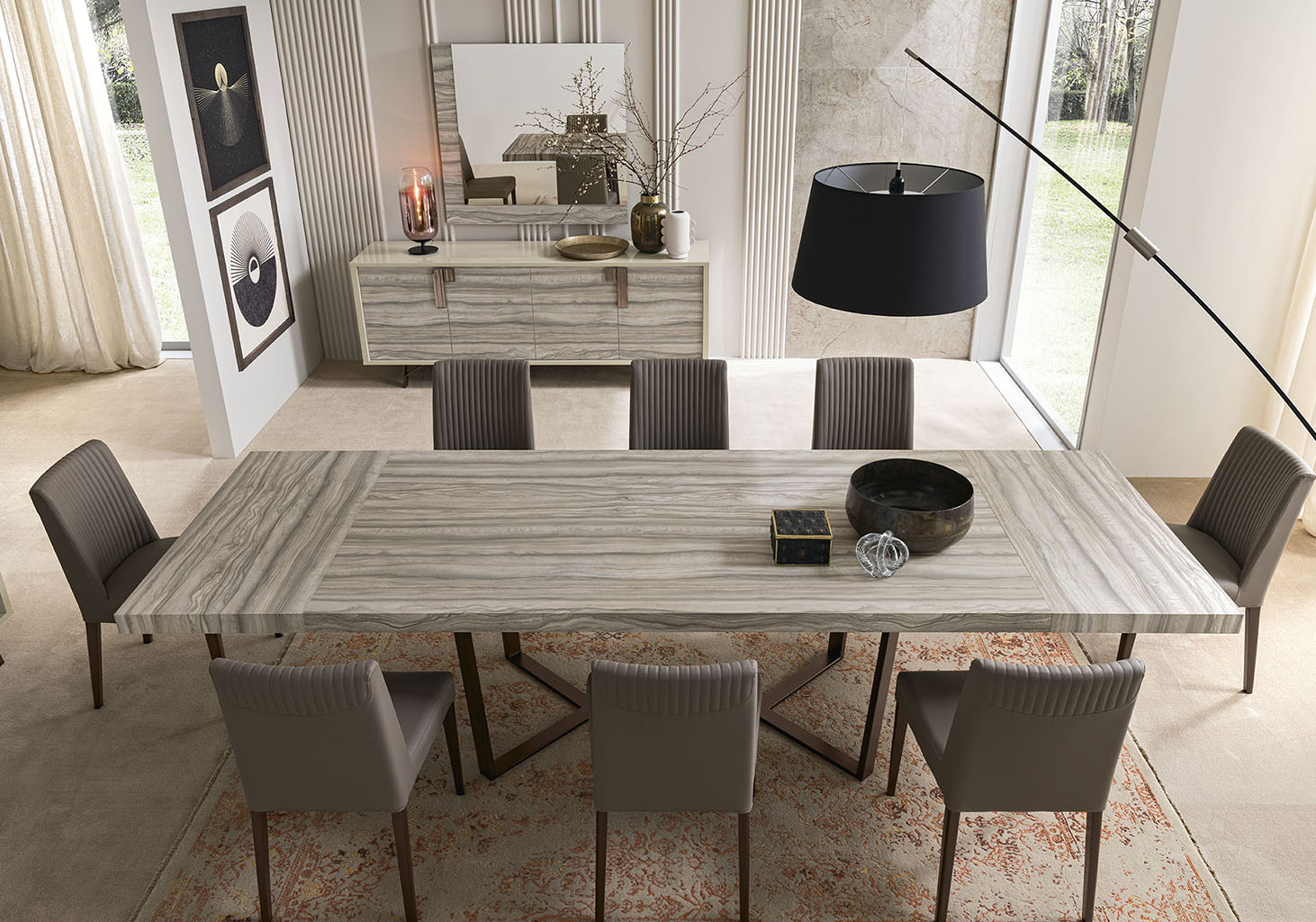 Jupiter Dining Room Set with stylish modern design | Vrxco.com