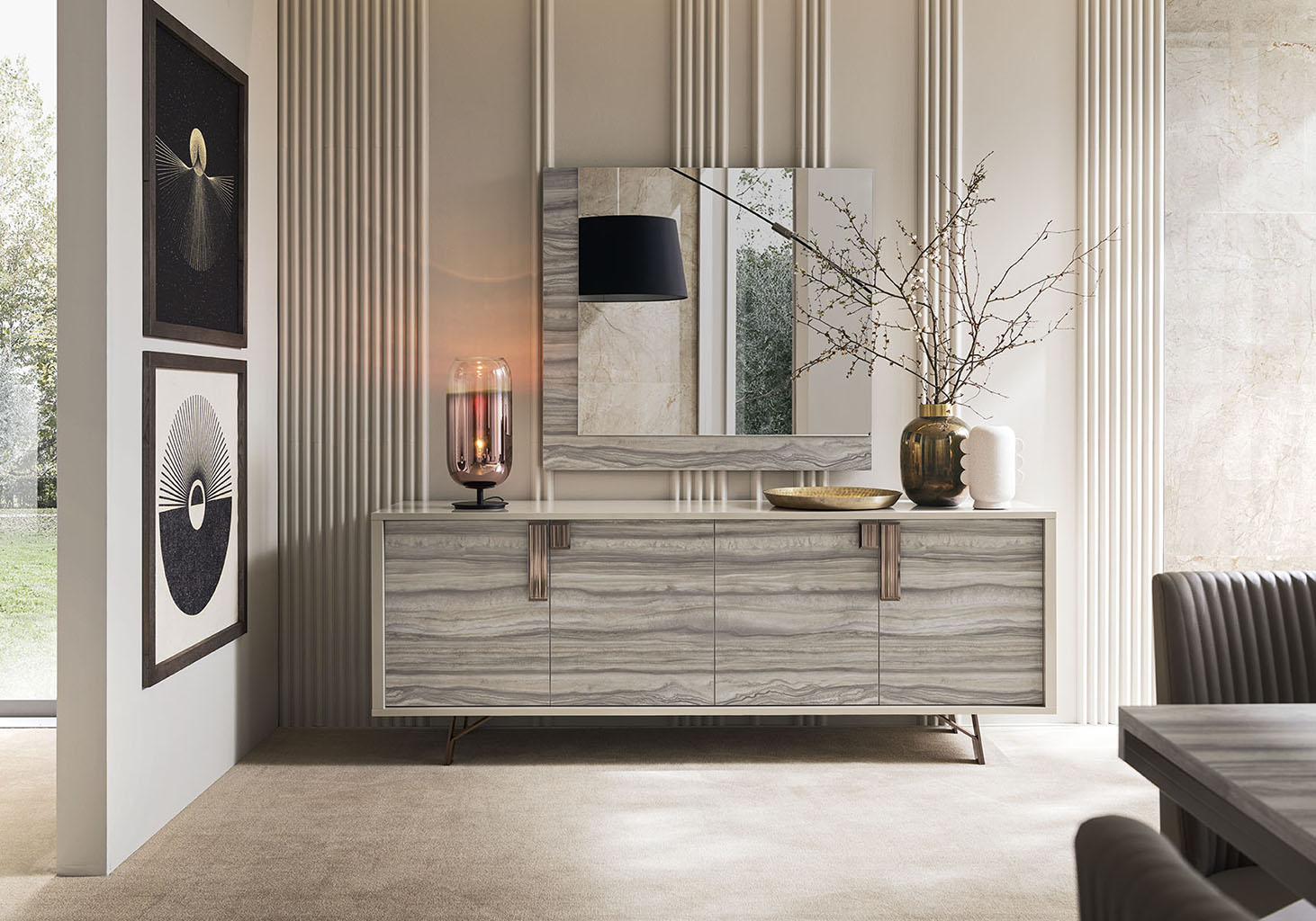 Jupiter Dining Room Set with stylish modern design | Vrxco.com