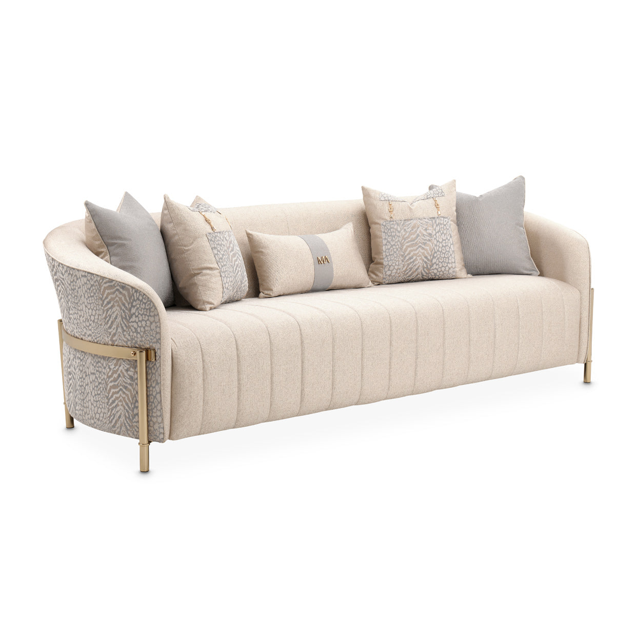 LISBON Sofa Opal Gold with elegant modern design | Vrxco.com