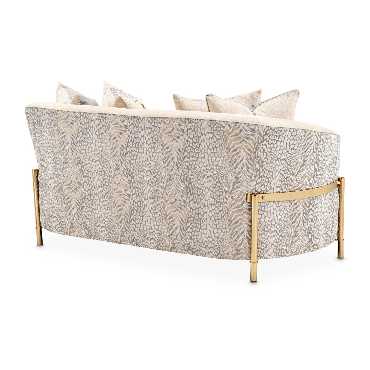 LISBON Loveseat Opal Gold with elegant modern design | Vrxco.com