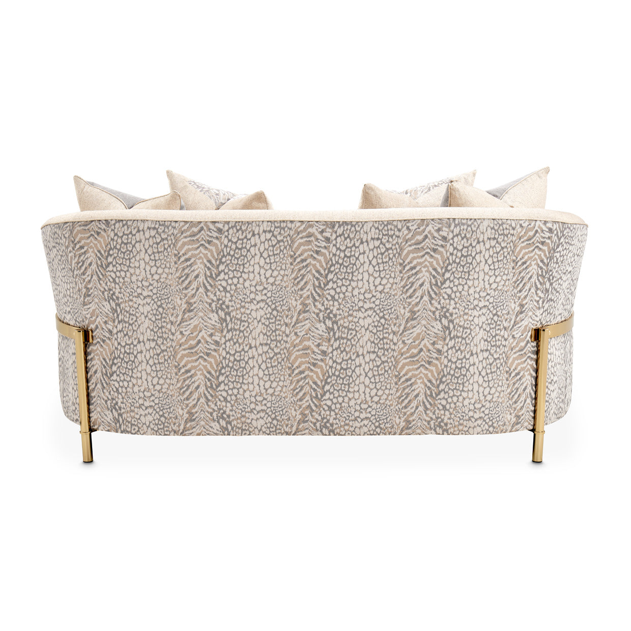 LISBON Loveseat Opal Gold with elegant modern design | Vrxco.com