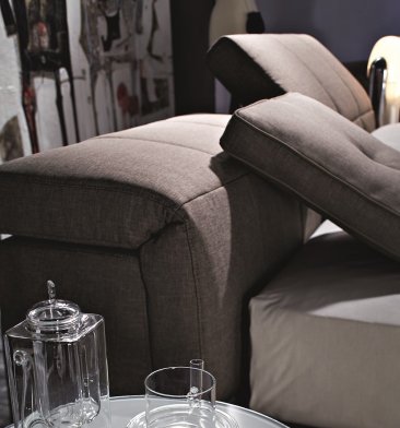 Tower Storage Bed in Taupe with modern design | Vrxco.com