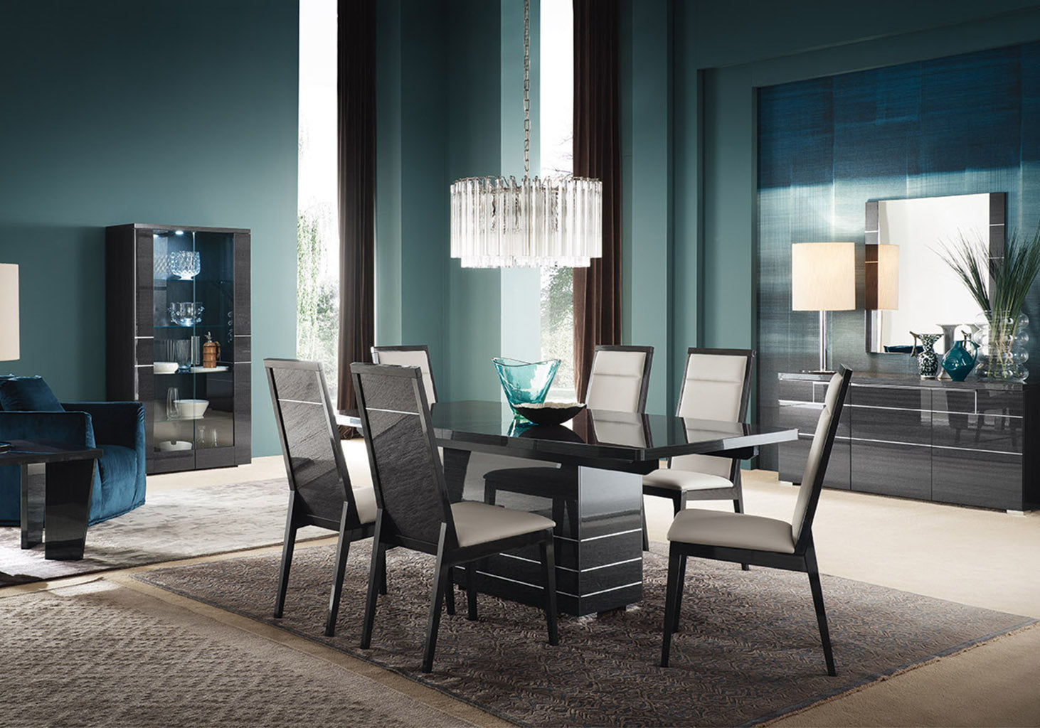 Versilia Dining Room Set with beautifully crafted dining table and chairs | Vrxco.com