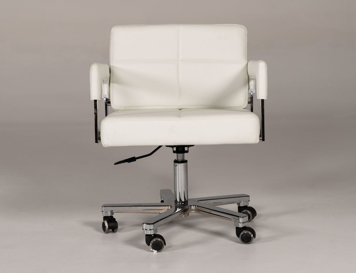 "Modrest Craig Modern White Bonded Leather Office Chair - Stylish office chair" | Vrxco.com