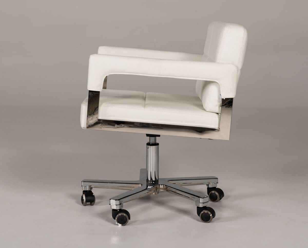 "Modrest Craig Modern White Bonded Leather Office Chair - Stylish office chair" | Vrxco.com