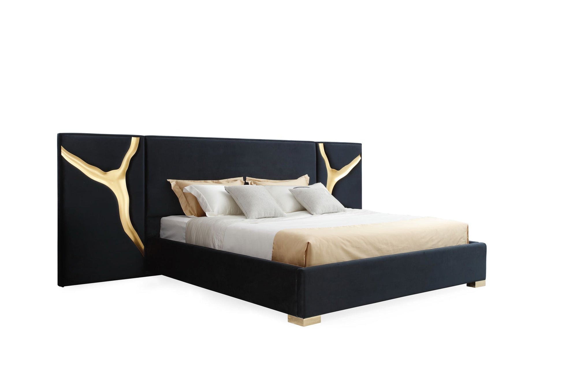 Modrest Aspen Black & Gold Bedroom Set showcasing elegant design and luxury | Vrxco.com