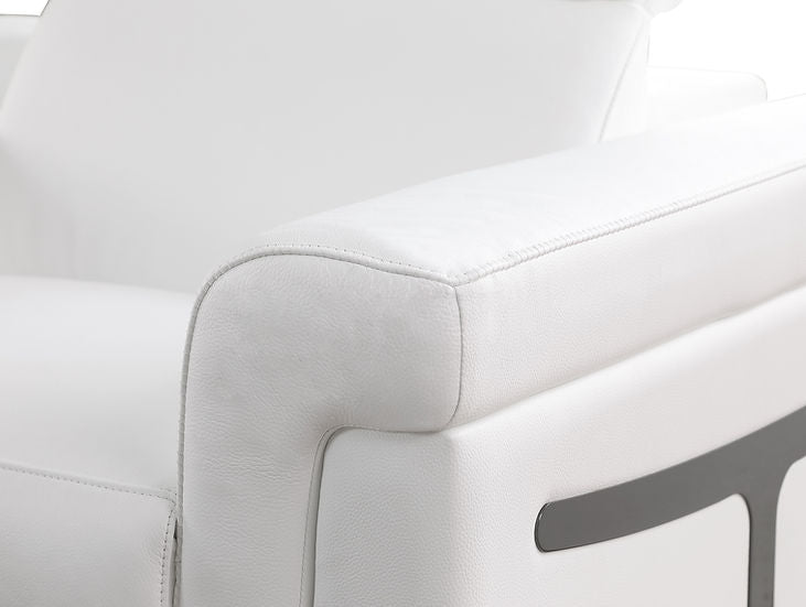 MI 1110 7pcs Lucca Reclining Sectional in White with sleek design and reclining feature | Vrxco.com