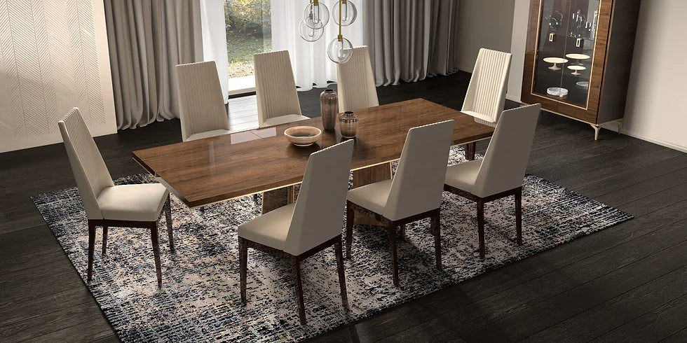 "Eva Dining Collection Dining Room Set with elegant design and modern finishes" | Vrxco.com