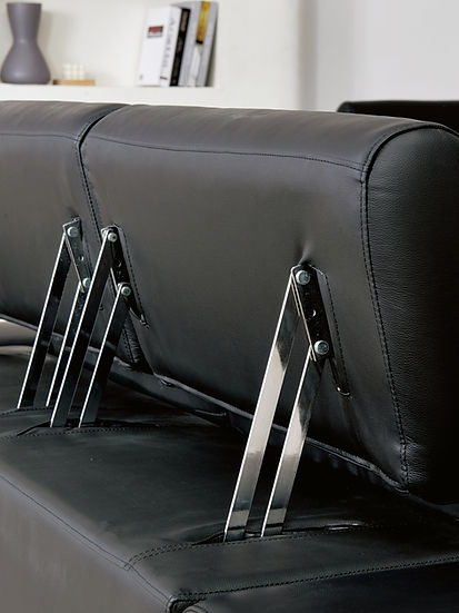 MI-8010 Domo Sofa Set in Black with modern design and plush comfort | Vrxco.com