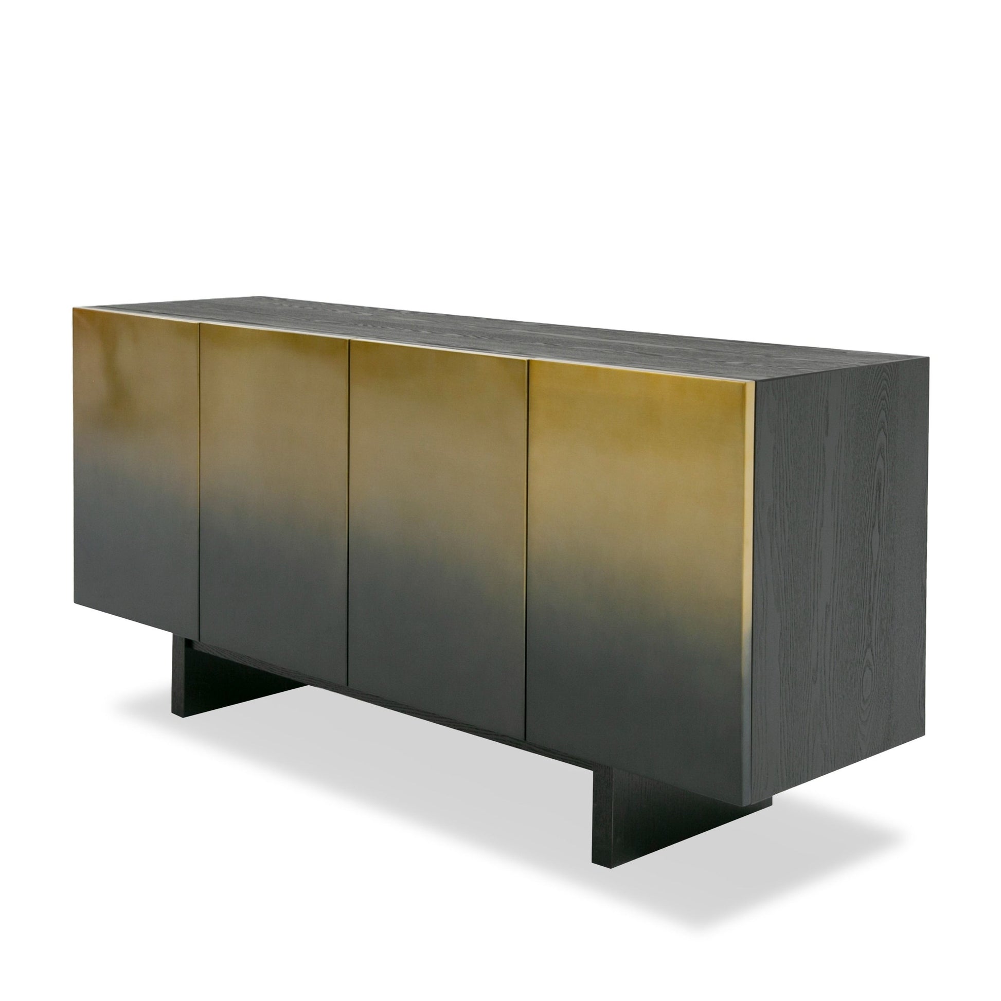 "Modrest Elmira Glam Black Ash Gradient Stainless Steel Buffet - Elegant buffet" | Vrxco.com