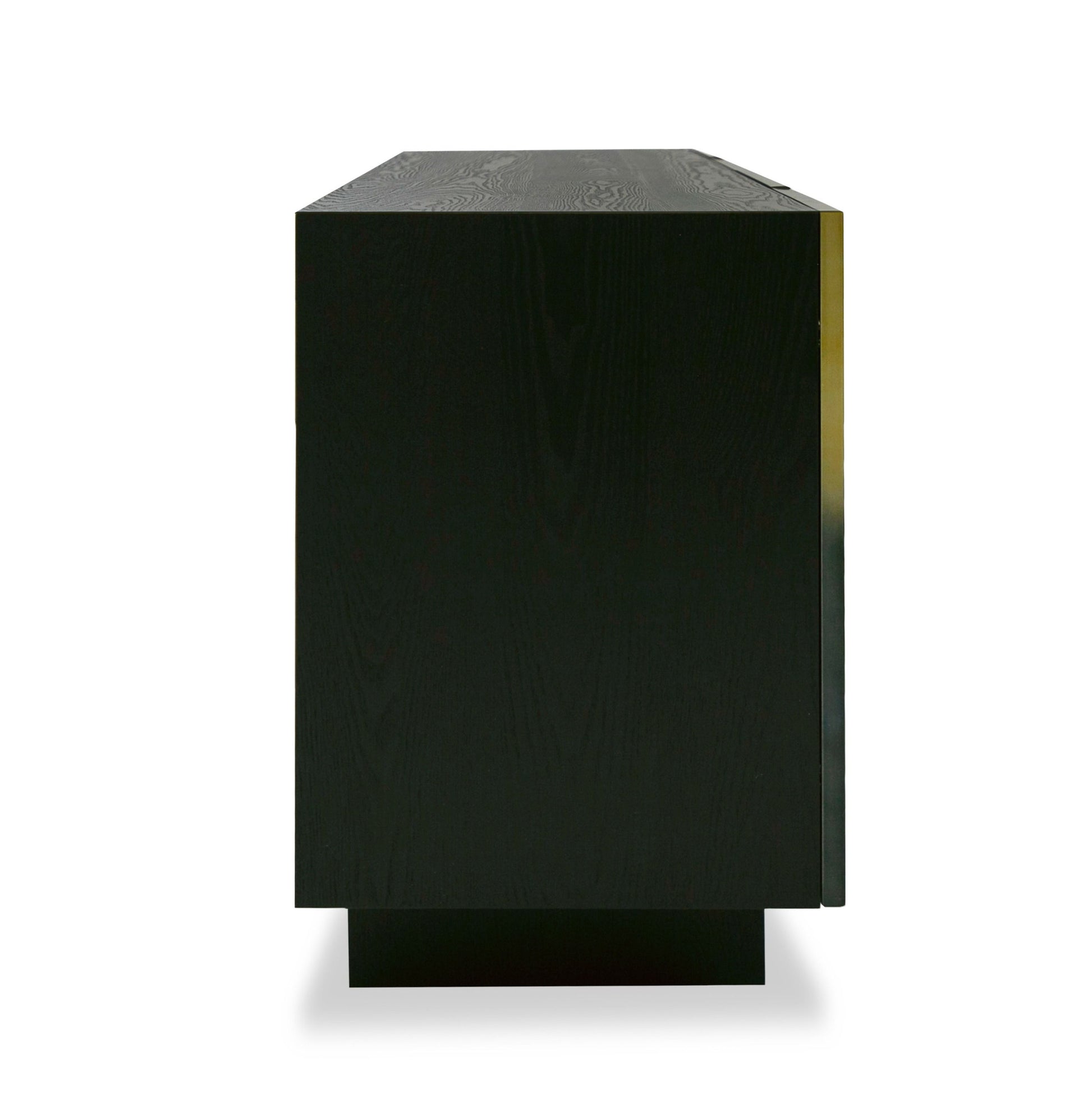 "Modrest Elmira Glam Black Ash Gradient Stainless Steel Buffet - Elegant buffet" | Vrxco.com