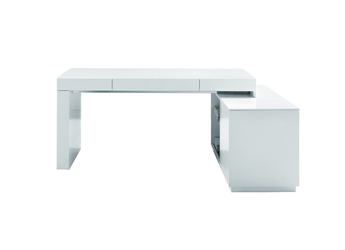 Soul Modern Contemporary Office Desk with Attached Cabinet | Vrxco.com