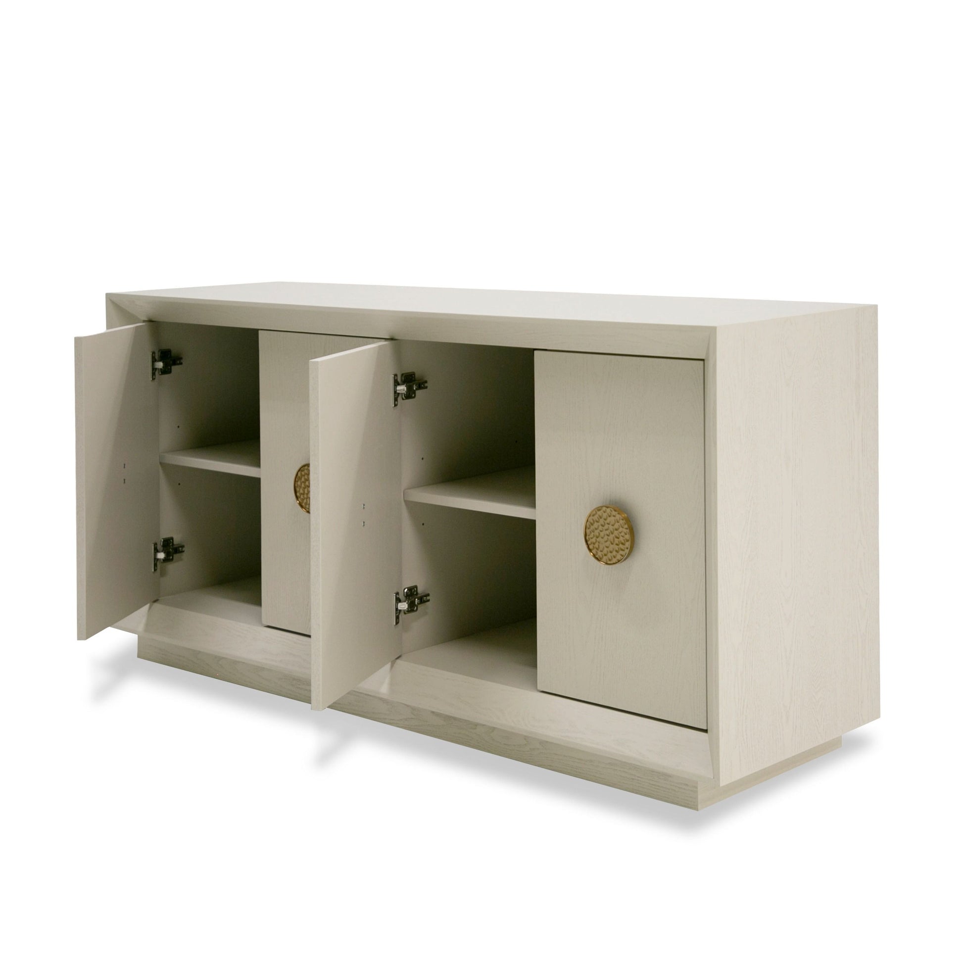 Modrest Marjorie - Modern Cream & Brushed Gold Buffet showcasing elegant design and stylish storage | Vrxco.com