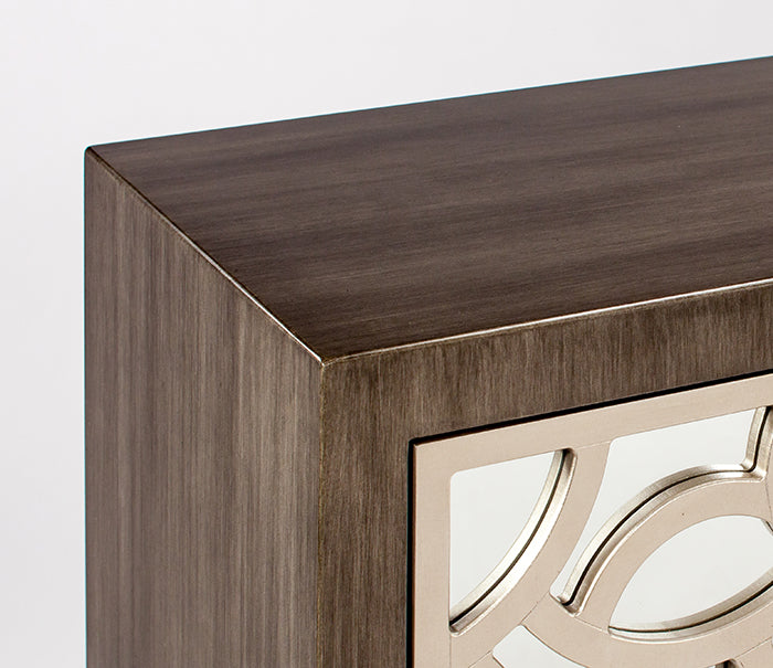 "1992-S 4-Door Wood Cabinet with Mirror Overlays" | Vrxco.com