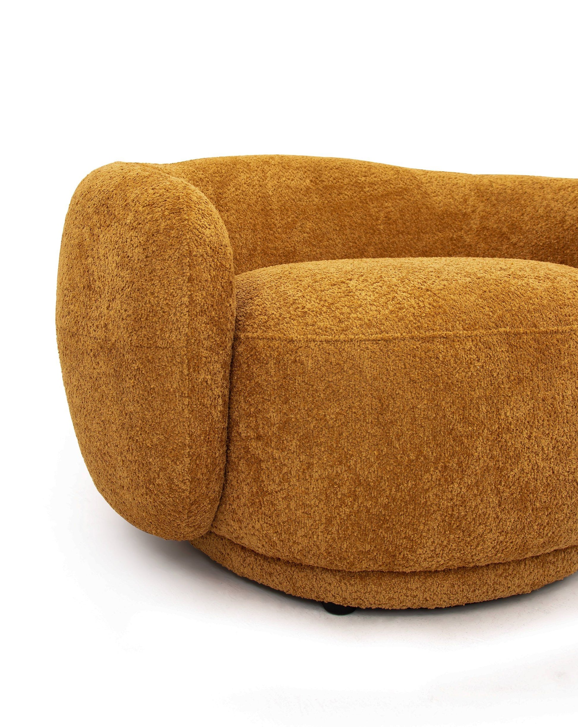"Divani Casa Andrew - Modern Orange Fabric Sofa Set - Stylish and comfortable living room furniture" | Vrxco.com