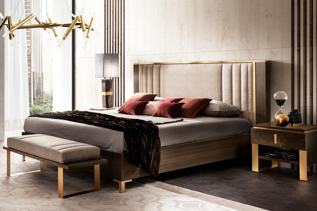 Italian Essenza Collection Bedroom Set with luxurious design | Vrxco.com