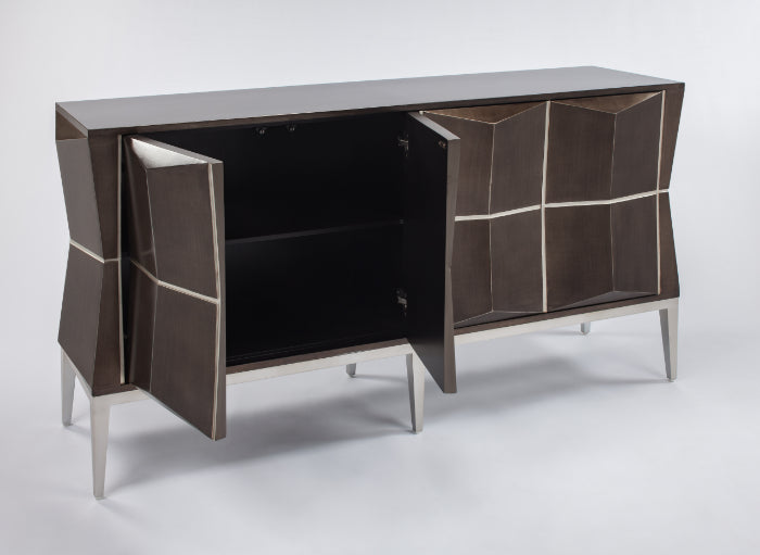 2716-S Bronze 4-Door Wood Cabinet | Vrxco.com