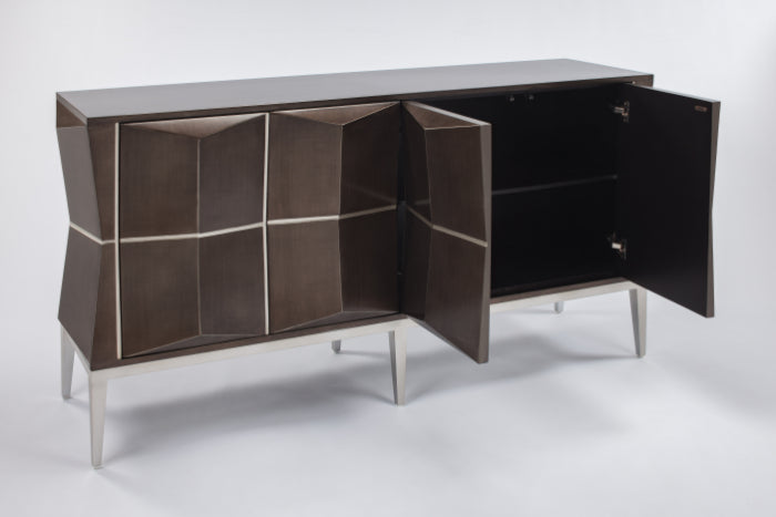 2716-S Bronze 4-Door Wood Cabinet | Vrxco.com