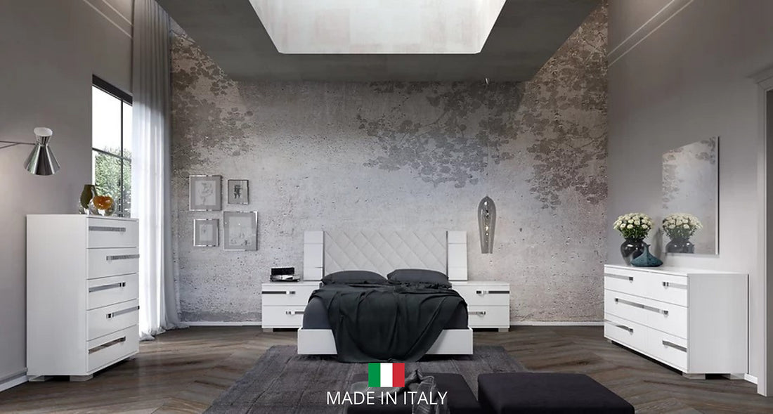 "Dream Rombi Collection Bedroom Set with elegant design and stylish finishes" | Vrxco.com