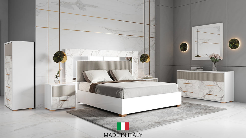 Cruz Collection Bedroom Set with stylish modern design | Vrxco.com