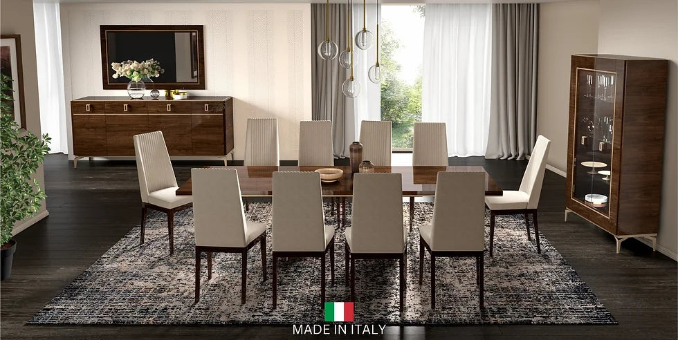 "Eva Dining Collection Dining Room Set with elegant design and modern finishes" | Vrxco.com