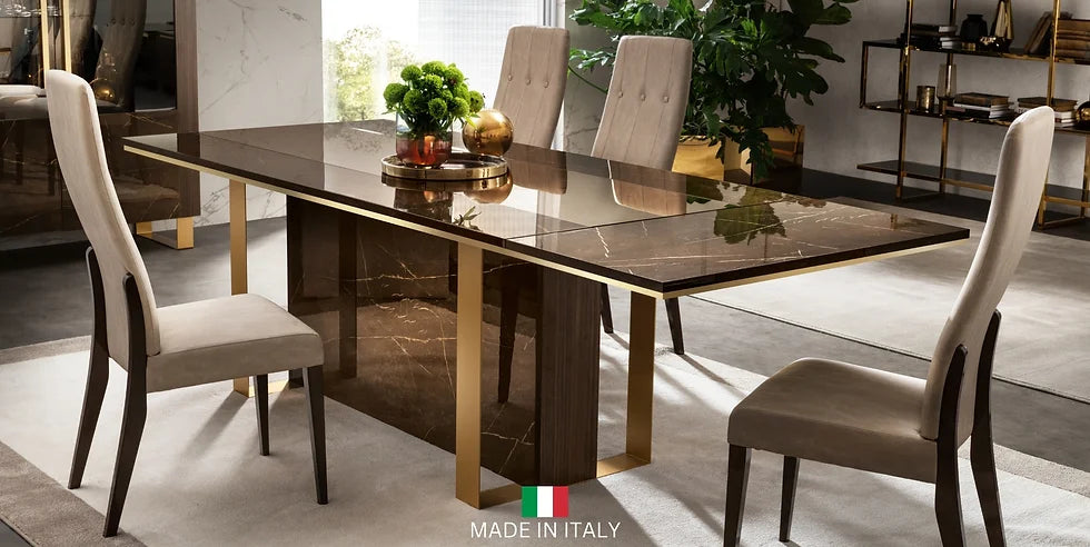 "Essenza Collection Dining Room Set with elegant design and stylish finishes" | Vrxco.com