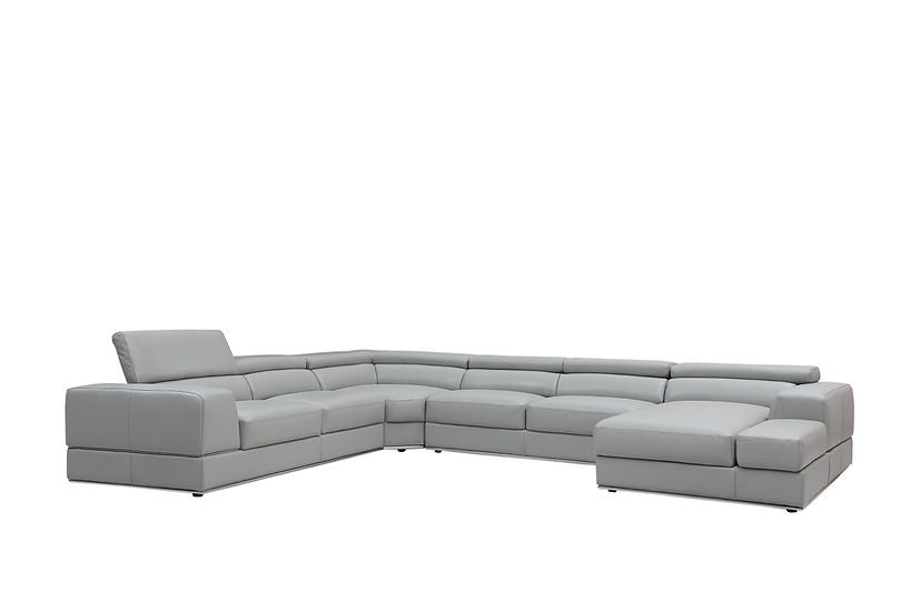 MI-5106 Pella Sectional in Light Grey with sleek design and plush comfort | Vrxco.com