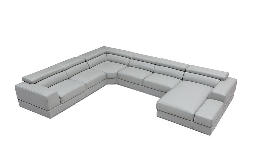 MI-5106 Pella Sectional in Light Grey with sleek design and plush comfort | Vrxco.com