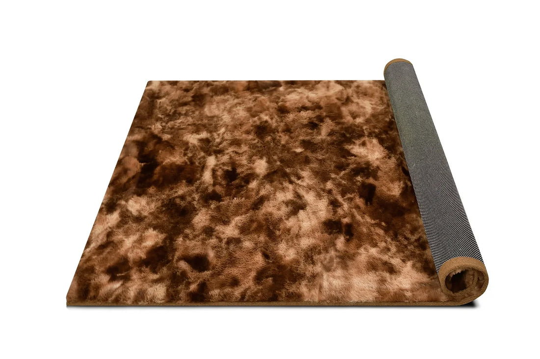 Rabbit TD Brown Rug with rich brown color and textured design | Vrxco.com