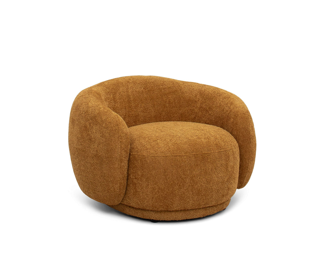 "Divani Casa Andrew - Modern Orange Fabric Sofa Set - Stylish and comfortable living room furniture" | Vrxco.com