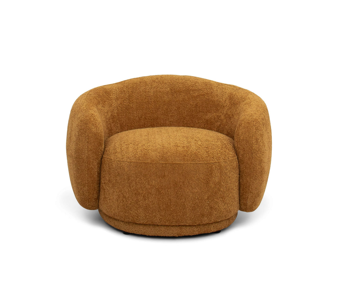 "Divani Casa Andrew - Modern Orange Fabric Sofa Set - Stylish and comfortable living room furniture" | Vrxco.com