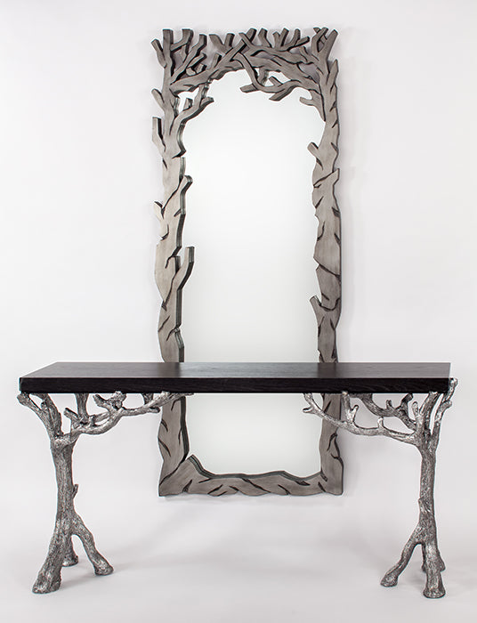 4489-D Wood and Metal Console Table - Modern and Stylish Furniture | Vrxco.com