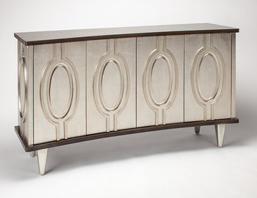"4506-S Old World Silver 4-Door Wood Cabinet" | Vrxco.com