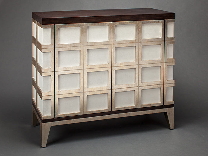 4507-S Checker Design Cabinet with two doors | Vrxco.com