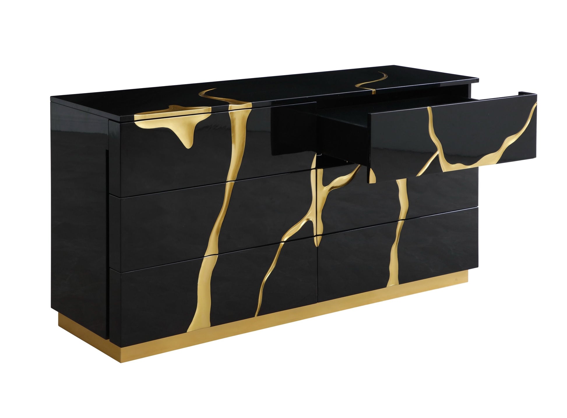 Modrest Aspen Black & Gold Bedroom Set showcasing elegant design and luxury | Vrxco.com