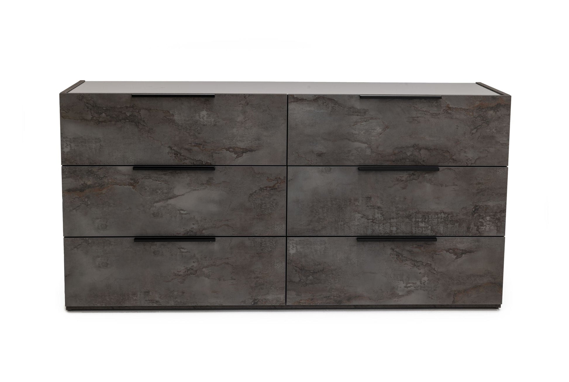 Nova Domus Ferrara Volcano Oxide Grey Bedroom Set with minimalist design | Vrxco.com