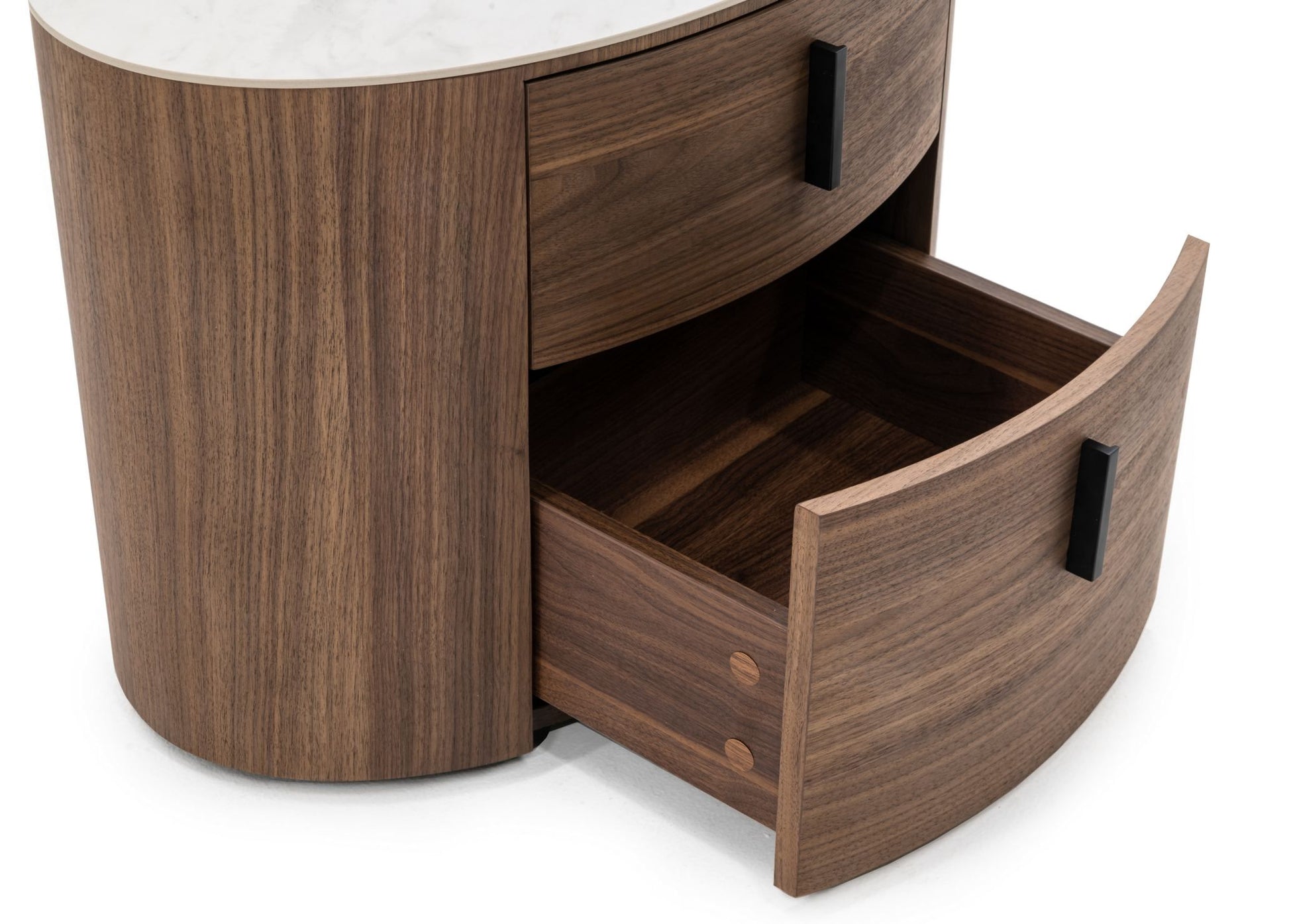 Modrest Fleury Cream Fabric & Walnut Bedroom Set showcasing elegance and comfort | Vrxco.com