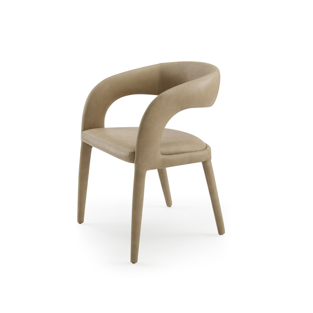 Modrest Faerron Tan Leatherette Dining Chair showcasing stylish design and comfort | Vrxco.com 