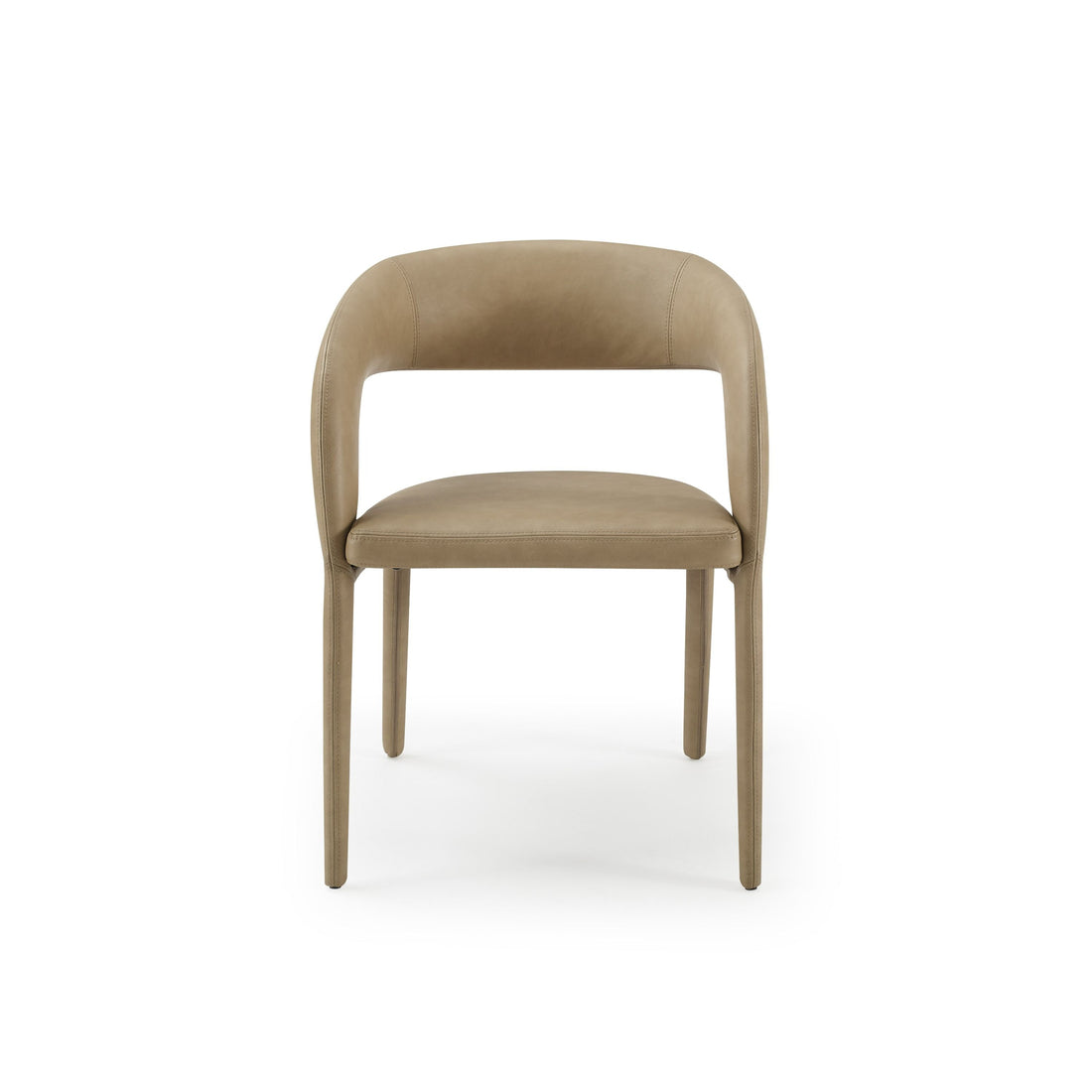 Modrest Faerron Tan Leatherette Dining Chair showcasing stylish design and comfort | Vrxco.com 