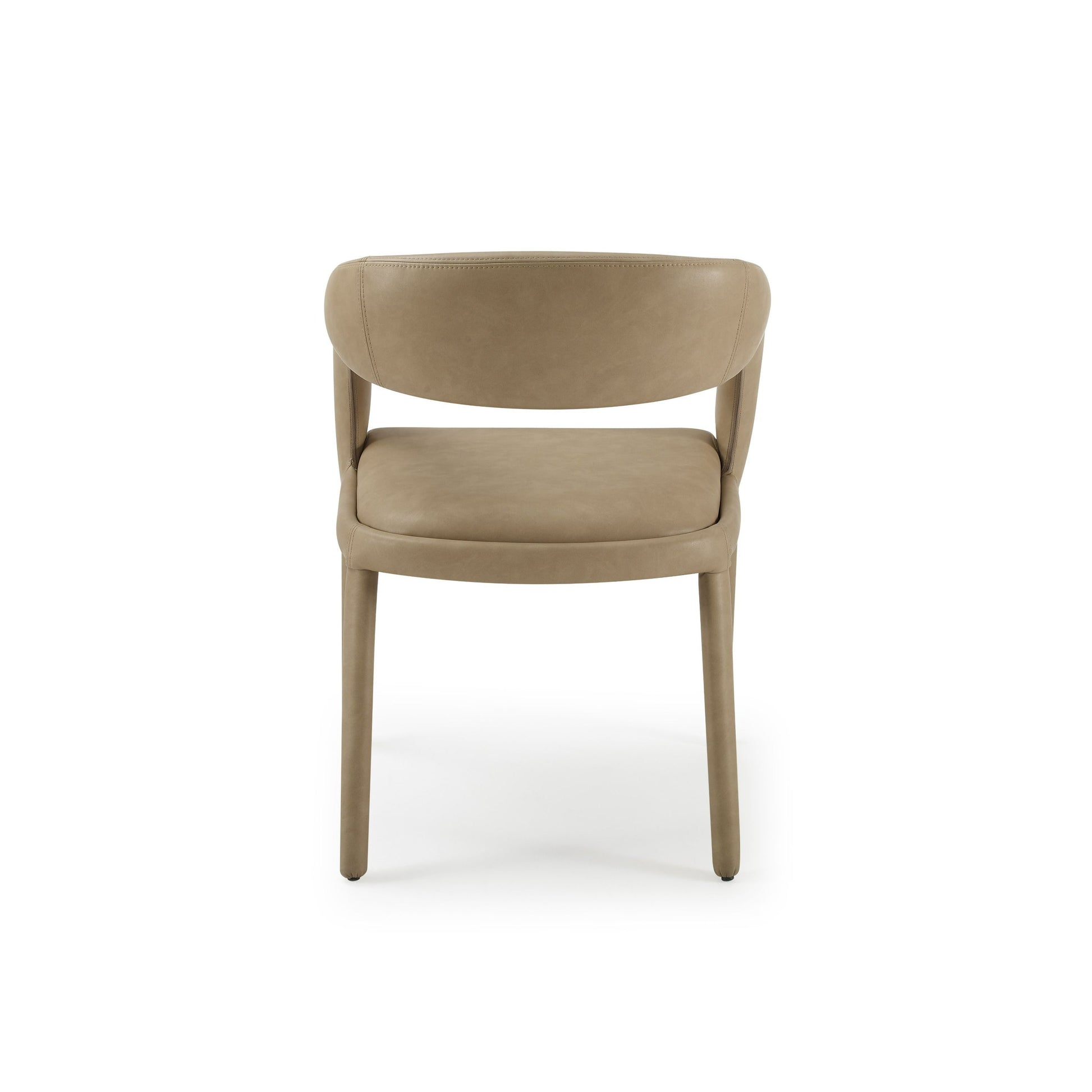 Modrest Faerron Tan Leatherette Dining Chair showcasing stylish design and comfort | Vrxco.com