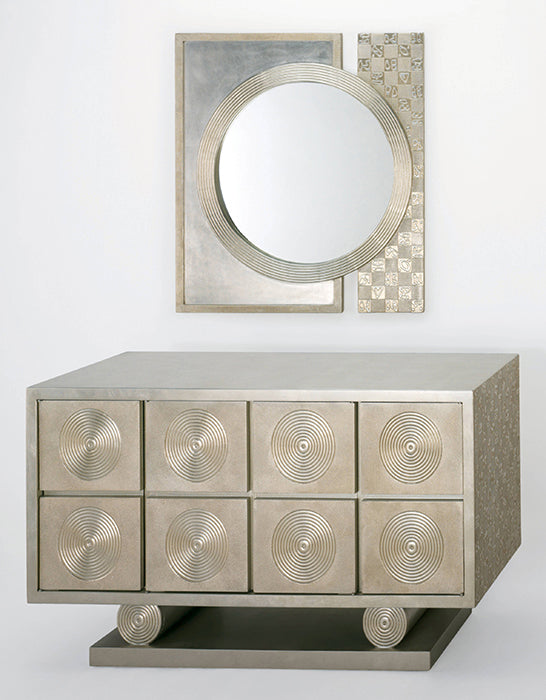 "A1928-FM Mirror with sleek frameless design and beveled edge" | Vrxco.com